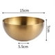 thumbnail image 3 of 2X de Ensalada de Acero Inoxidable de Gran Capacidad Recipiente de Comida de Cocina Coreano Tazón de Ramen de Fideos de Arroz de Sopa, Dorado, 15X7 CM, 3 of 5