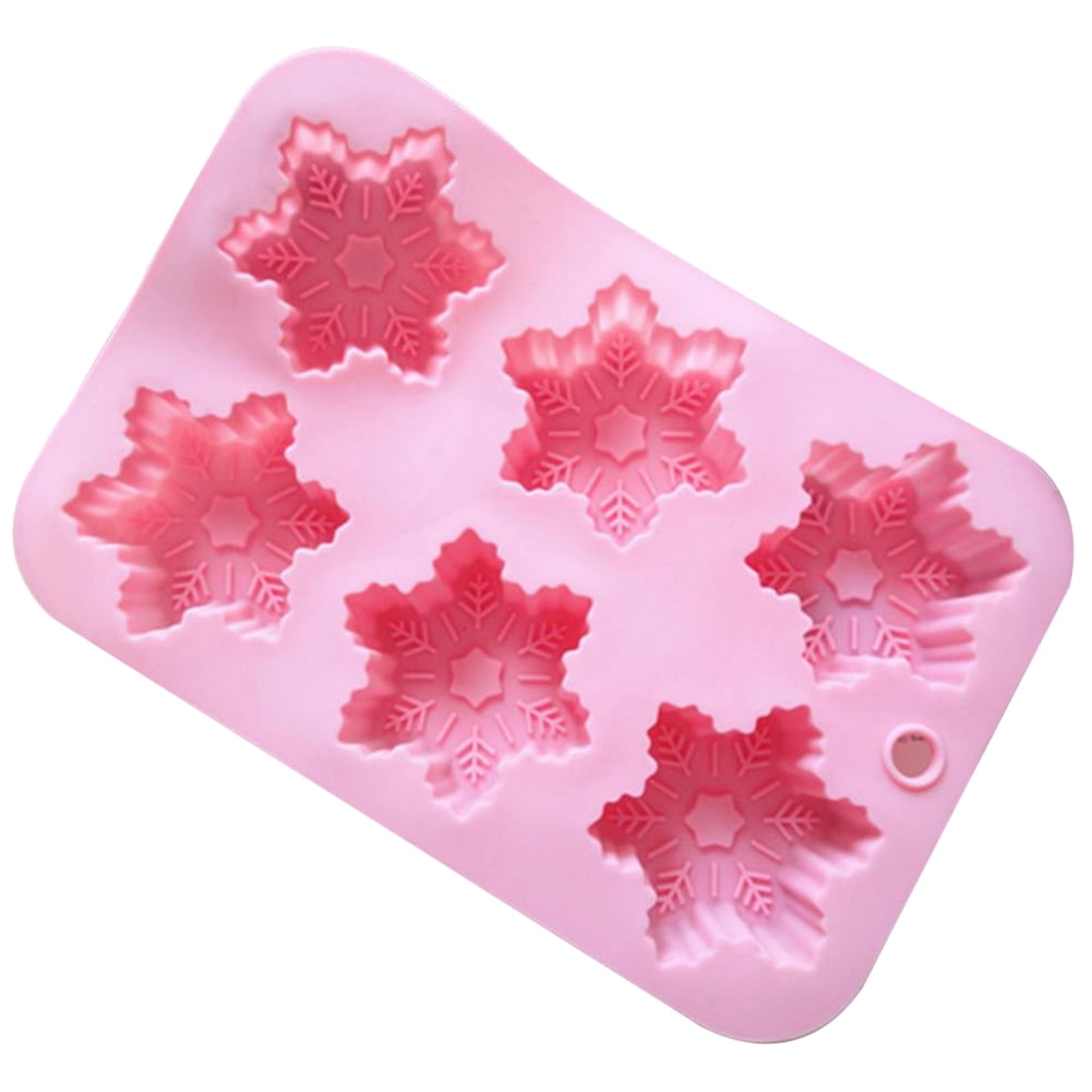 miniature snowflakes flexible Silicone mold for fondant polymer clay wax air dry