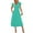 Green, variant on Mgmyaa Women's Summer Dress A-Line Tea-Length V-Neck Short Flutter Sleeve Dress Ruffle Midi Dress Beach Sundress