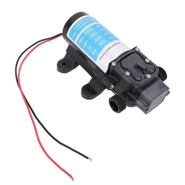 Bomba De Micro Diafragma, Entrada Y Salida G1/2 Bomba De Refuerzo Autocebante Soporte De Funcionamiento En Seco Motor De Corriente Directa De 60 W Caudal De 5 L/min Para Riego De