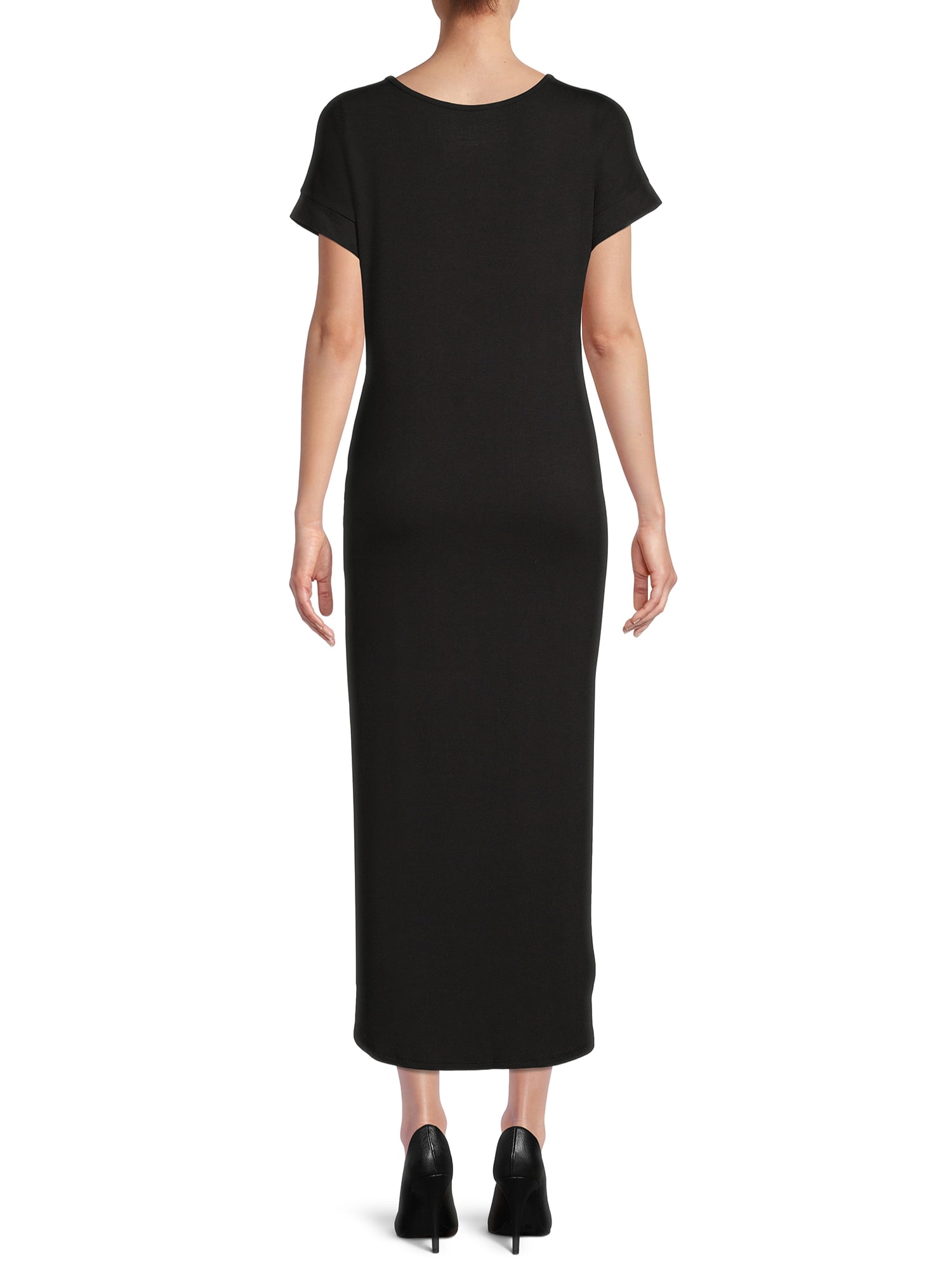 Time and Tru Women's V-Neck Maxi Dress