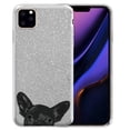 thumbnail image 1 of FINCIBO Silver Gradient Glitter Case Sparkle Bling TPU Cover for Apple iPhone 11 Pro 5.8" 2019, French Bulldog Puppy Dog Black, 1 of 4