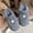 Gray, variant on Viluyesy Fuzzy Slippers for Mens, Cozy Plush Soft Sole Slip-On Closed Toe Winter Warm Bedroom House Shoes Coffee
