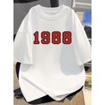 thumbnail image 1 of Retro Style 1988 Digital Print Pure Cotton Comfortable Summer New Men'S Short-Sleeve T-Shirt, Casual Sporty Tee, Summer Gifts, 1 of 8