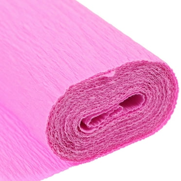 STRANDCHIC Crepe Paper Pink Roll for DIY Crafts 1 Roll 19.7x9.8x0.04in