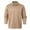 Khaki, variant on Men's Polo Shirts Fall Winter Long Sleeve Tops Solid Color Button Down Collared Casual Soft Mens Dress Shirts