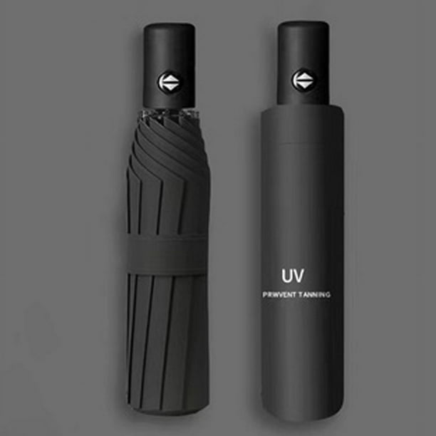 Paraguas manual automático UV para hombres y mujeres, sombrilla plegable soleada y lluviosa, sombrilla protectora solar, protección UV, sombrilla publicitaria fija