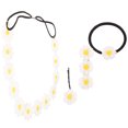 thumbnail image 2 of CRAFTHROU Flower Shape Daisy Headband Resin Teens Style 4Pcs 6.00X2.00X2.00cm, 2 of 5