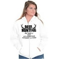 thumbnail image 3 of Deer Hunting Definition Antlers Zip Up Hoodie Men's Women's Brisco Brands L, 3 of 6