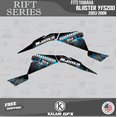 thumbnail image 3 of Kalair GFX Graphics Kit for Yamaha Blaster YFS200 Rift Series, 3 of 5