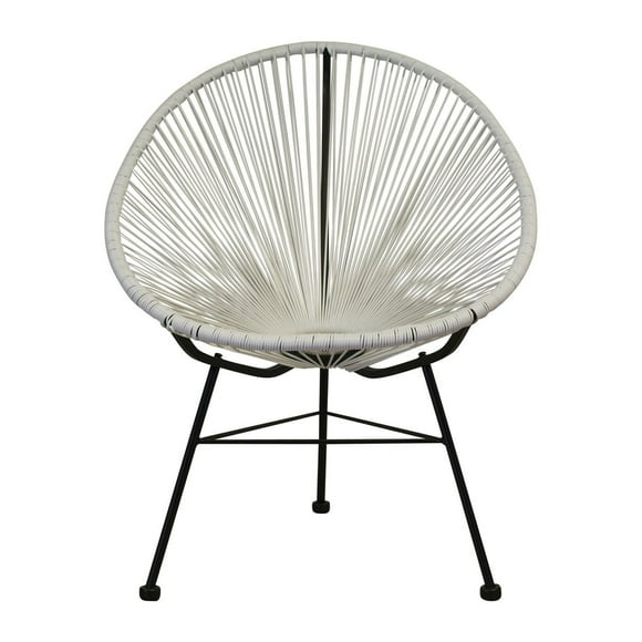 Plata Import - Chaise Acapulco Wire blanche pour Adultes