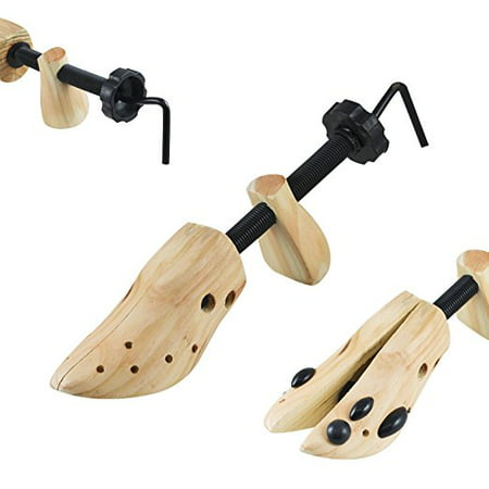 Houseables Shoe Stretcher, Pair, Women, Large, Size 10-13, Wood & Metal, 2-Way, Extender & Widener, Stretching Length & Width, Shoe Care Accessories, Shoes Tree Expander for