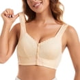 thumbnail image 2 of LILIYA Women's Plus Size Wireless Bra, Thin Cup 18 Hour Plus-Size Bras, Front Close, Extra Support with Flex Back, 2 of 6