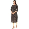 thumbnail image 2 of VIHAAN IMPEX Floral Print Breathable Kurta, Women's M, 2 of 4