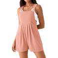 thumbnail image 2 of Fantaslook Womens Rompers Waffle Pleated Casual Jumpsuit Adjustable One Piece Jumper Loose Shorts Overalls with Pockets, 2 of 10
