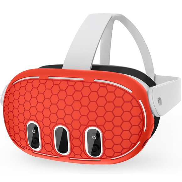 Coque de Protection pour Casque VR pour Meta Quest 3, Housse de Protection avant en Silicone pour Casque, Anti-Rayures, Anti-Poussière, Anti-Choc