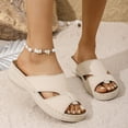 thumbnail image 6 of WIZUTIZ Womens Shower Shoes Casual Retro Lightweight Sandals Women Summer EVA Soft Slippers Wedge Sandals Slides Beach Sandals Indoor Slippers Mom Christmas Gifts, 6 of 6
