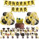 thumbnail image 1 of ER Decoración de cumpleaños y graduación con globos dorados, juego de globos de látex, tapa para cupcakes de graduación 2023 para decoración de fiesta de graduación Rojo Verde, 1 of 5