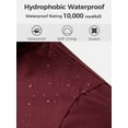 thumbnail image 5 of Wantdo Women's Raincoat Waterproof Trench Coat Lightweight Climbing Windbreaker Spring Jacket Wine Red M, 5 of 7