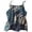 Blue, variant on Vivianyo HD Women's Sleeveless Tank Top Fashion Women's Casual Print Round Neck Fold Sleeveless T-shirt Top Blouse