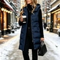 thumbnail image 2 of Staron Women's Winter Vest Hooded Zip Up Lightweight Casual Sleeveless Solid Loose Quilted Puffer Vest Navy L, 2 of 6