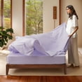 thumbnail image 6 of U by Bedsure King Comforter Set - 7 Pieces Lavender Floral Bedding Sets King Bed in a Bag with Reversible Botanical Flowers Comforter, Sheets, Pillowcases & Shams, 6 of 7