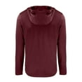 thumbnail image 3 of Men's Cutter & Buck Maroon Mississippi State Bulldogs Coastline Epic Comfort Eco Recycled Long Sleeve Hoodie T-Shirt, 3 of 3