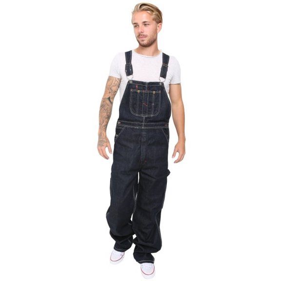 Men Denim Bib And Brace Overalls Painters Coveralls Pro Work Engineer Dungarees