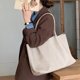 thumbnail image 5 of Bolso de mano a la moda para mujer, conjunto de 2 bolsos con cerrojo, bolso de viaje femenino suave y versátil, 5 of 6