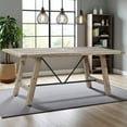thumbnail image 4 of Starlight Canyon Home Solid Wood Rectangle Dining Table – Classic Dining Room Table for 6, 4 of 5