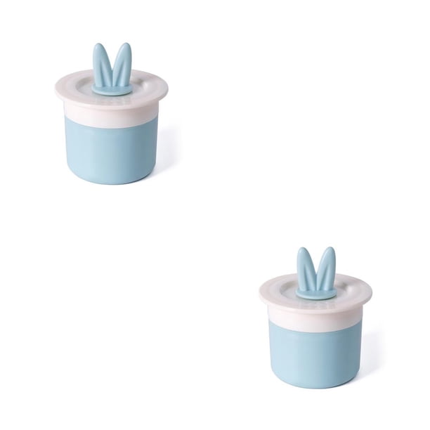 Bearachild Artículos de tocador para limpiar la cara Espuma de burbujas para la piel Espuma de látigo Copa de espuma Botella de espuma de Celeste y Blanco 2piezas