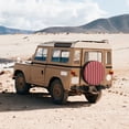 thumbnail image 6 of Balery Stripes Red White Tire Covers - Tough Tire Wheel Protector for Truck, SUV, Trailer, Camper, RV -16 inch, 6 of 9