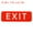 Red, variant on Uxcell 9"x3" EXIT Sign Acrylic Self Adhesive Door Sticker Wall Mounting Sign Black