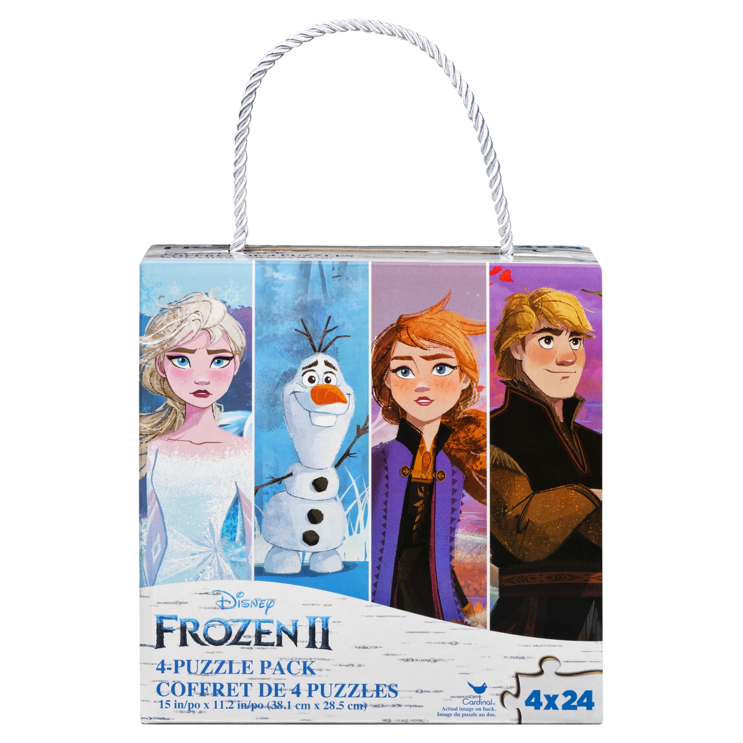 Disney FROZEN Cardinal Games Jigsaw Puzzle 4 Puzzle Pack GREAT VALUE 