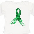 thumbnail image 4 of Inktastic Cerebral Palsy Awareness Green Ribbon Made of Hearts Boys or Girls Long Sleeve Baby Bodysuit, 4 of 5