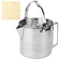 thumbnail image 3 of Khall Stainless Steel Kettle,Coffee Pot,Outdoor Stainless Steel Durable Eco Friendly Portable Water Kettle Multiple Use Coffee Pot, 3 of 8