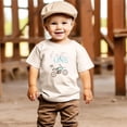 thumbnail image 5 of Fast One Blue Dirt Bike 1st Birthday Shirt for Boys First Bday Dirt Biker Theme Tee Natural Shirt 18 Months, 5 of 5