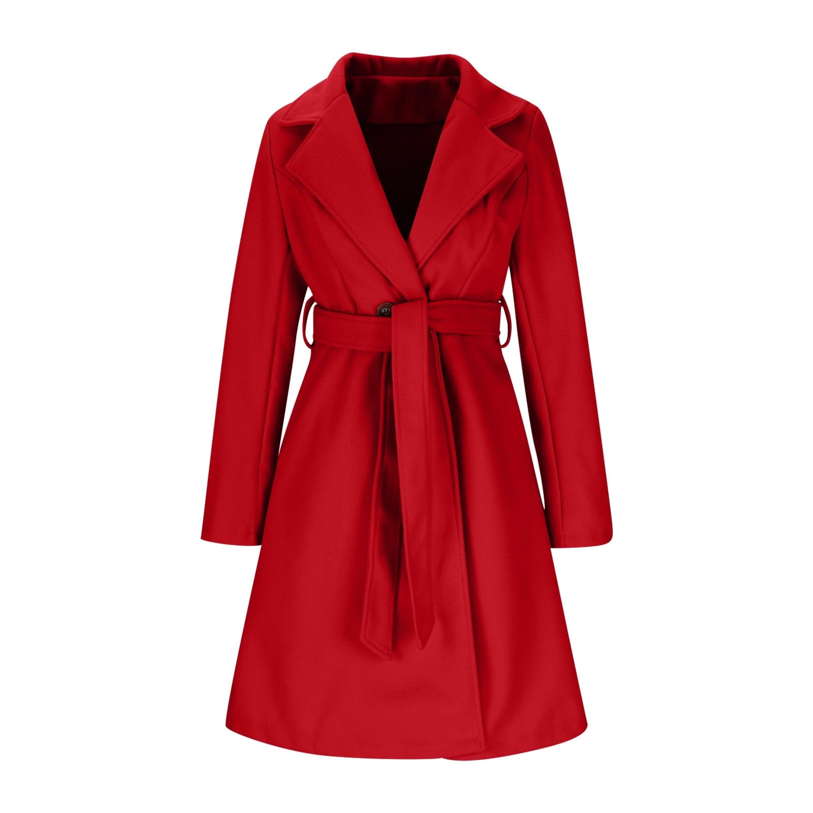 Coat Zara Dress Womens Red Overcoat Atogsazn Women A Line Peacoat Dress  Coat Casual Long Sleeve Belted Notch Lapel Overcoat Fall Winter Trench  Coats Fashion Red L On Clearance