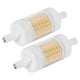 thumbnail image 3 of R7S 80LED Bombilla de lámpara regulable 80 mm Accesorio de fuente de luz de doble extremo 9W 100-130V Blanco cálido, 3 of 8