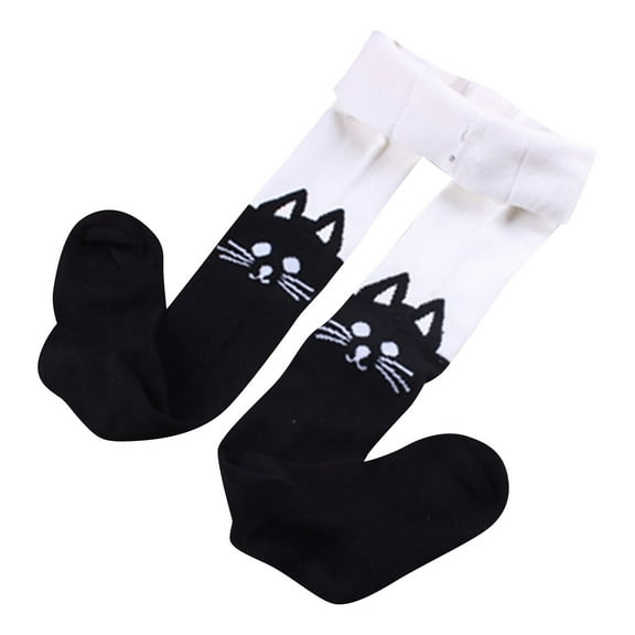 Generic Toddler Non Slip Anti Baby Boy Girls Seamless Trends Tights Cartoon Print Baby Cable Knit Tights Children'S Insulated Footed Tights Infant Thick Thermal Leggings