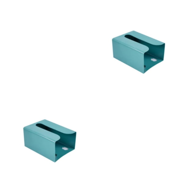 Inteprter Dispensador de papel higiénico para oficina en casa, dormitorio, cocina, baño, soporte para pañuelos de papel, organizador de Verde 2piezas