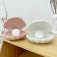 thumbnail image 2 of Kids Night Light Decorative Lights Portable Shell Pearl Shape Ceramic Material, 2 of 10