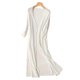 thumbnail image 3 of Ropa de protección solar tejida de verano para mujer, cárdigan largo con abertura lateral de manga larga, chal fino para mujer, prendas de vestir exteriores, 3 of 5