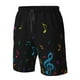 thumbnail image 4 of Fotbe Color Musical Notes Trajes de Baño Estampados para Hombre, Shorts de Verano de Secado Rápido, Ropa de Playa, Bañadores-XX-Large, 4 of 6