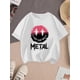 thumbnail image 1 of Girls Cotton T-shirt with Smiley Face Print, 1 of 6