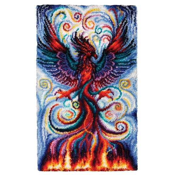 Herrschners® Rainbow Phoenix Rising Latch Hook Kit