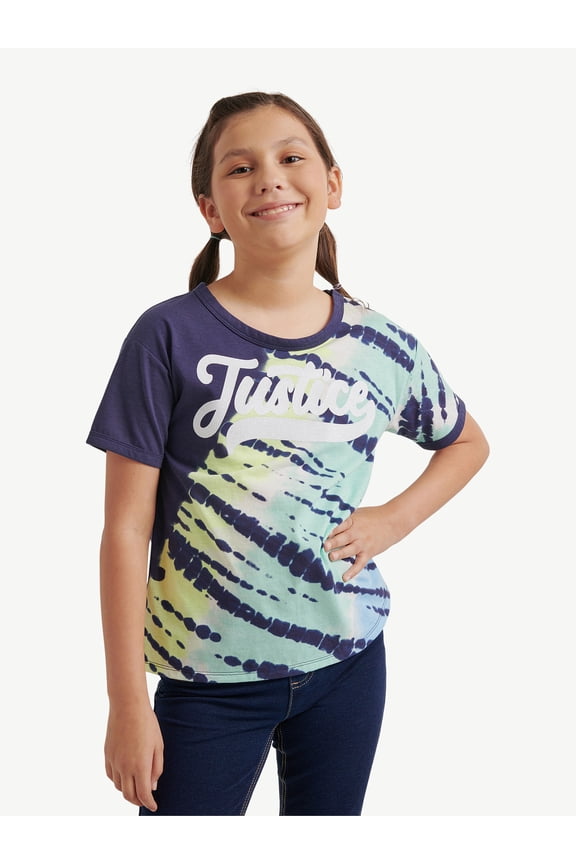 Ringer Casual Crew Neck Short Sleeve T-Shirt (Girl's)