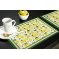 thumbnail image 6 of Lemon Plaid Fruit Kitchen Dining Table r Accessories 4/6pcs Placemat Heat Resistant Linen Tableware Pads Mats, 6 of 7