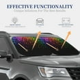 thumbnail image 4 of Daiia Colorful Sparkling 2PCS Car Windshield Sun Shade, Foldable Sun Shield for Car Front Window, Auto Sun Blocker Visor Protector Universal for Truck SUV Pickup-Large, 4 of 7