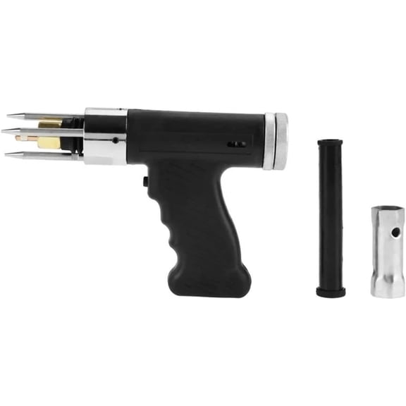 Gamvdout 300mm/11.81in Capacitor Discharge  Stud Welding Gun Welding Torch 6Pcs M3 to M10 Collet Tools Black tig welding accessories
